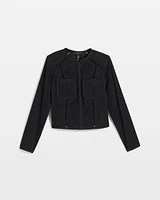 Petite Eyelet Jacket