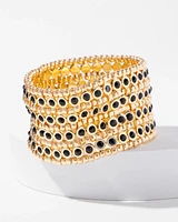 Jet Stone Stretch Bracelet