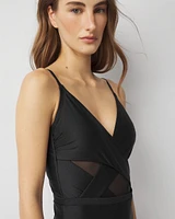 Mesh Inset One-Piece Swimsuit