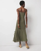 Ruffle Slip Maxi Dress