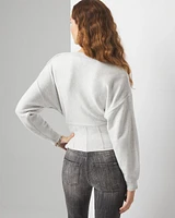 Corset-Inspired Pullover Sweater