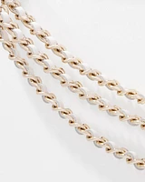 Chain Woven Leather Belt