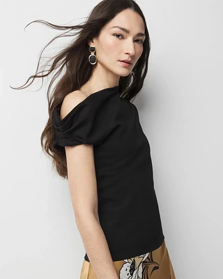 Off-The-Shoulder Twist Top