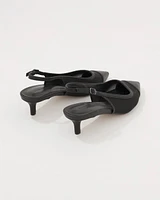 Mesh Kitten Heel Pump