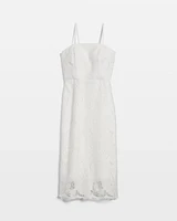 Lace Bustier Midi Dress