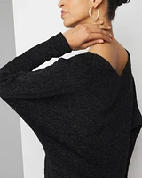 V-Neck Chenille Pullover