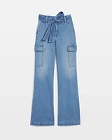 Extra High-Rise Wide-Leg Cargo Jeans