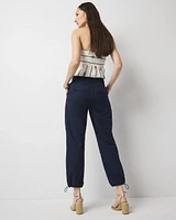 Petite High-Rise Pret Relaxed Utility Ankle Pant