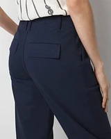 Petite High-Rise Pret Relaxed Utility Ankle Pant