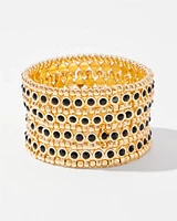 Jet Stone Stretch Bracelet