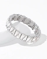Art Deco Clear Crystal Stretch Bracelet