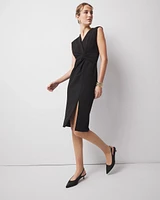 Petite Twist Detail Sheath Dress