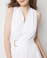 Petite Eyelet Hem Midi Dress