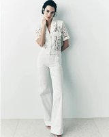 High-Rise Novelty Chain Trouser Jean