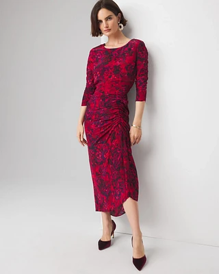 Ruched Midi Dress
