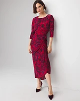 Ruched Midi Dress