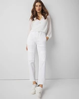 High-Rise Cargo Straight Jean