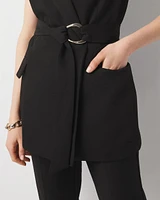 Belted Blazer Vest