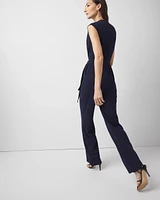Wide Leg Belted Jumpsuit
