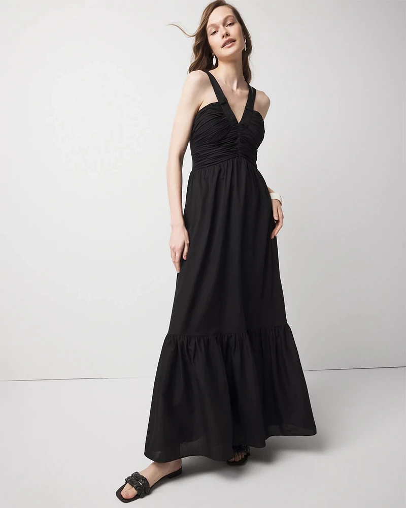 Strappy Halter Maxi Dress