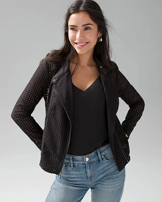 Eyelet Moto Jacket