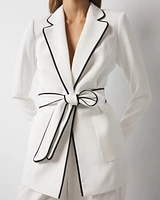Relaxed Blazer with Piping