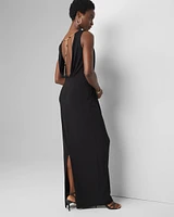 Plunging Back Gown