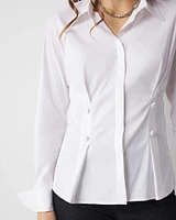 Tapered Waist Poplin Shirt