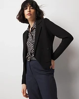 Cropped Sweater Blazer