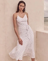 Tie-Waist Halter Dress