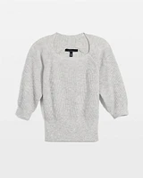 Ribbed Raglan Pullover Sweater