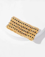Jet Stone Stretch Bracelet