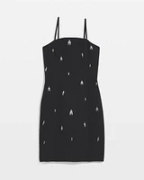 Strapless Embellished Mini Dress
