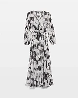 Petite Abstract Floral Maxi Dress