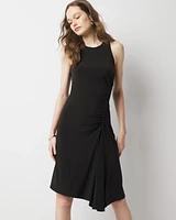 Asymmetric Ruched Mini Dress