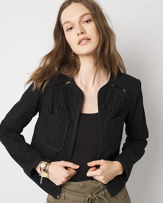 Petite Eyelet Jacket
