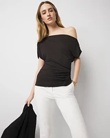 Asymmetric Ruched Top