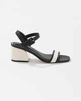 Canvas Block Heel Sandal