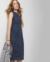 Petite Denim Sheath Dress