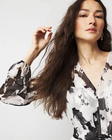 Petite Abstract Floral Maxi Dress