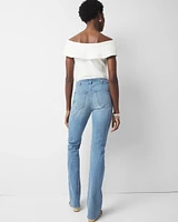 Petite High-Rise Belted Skinny Flare Jean
