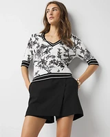 Floral Printed Sweater