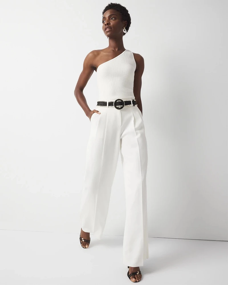 Petite Pleated Wide Leg Pant