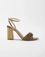 Crystal Embellished Strappy Heels