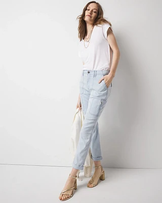 Mid-Rise Pret-A-Pedi Straight Cropped Pant