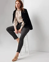 High-Rise Embellished Slim Ankle Jeans