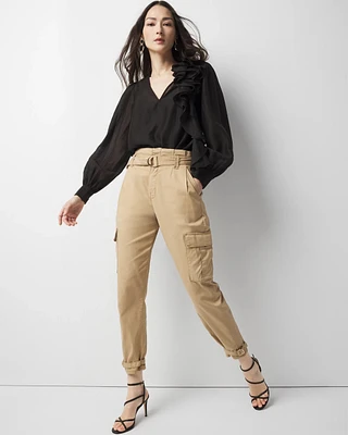 Petite Extra High-Rise Pret Cargo Tapered Ankle Pant