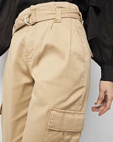 Petite Extra High-Rise Pret Cargo Tapered Ankle Pant