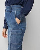Denim Cargo Skirt