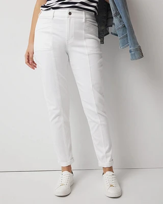 Mid-Rise Double Pocket Girlfriend Jean